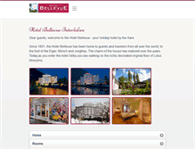 Tablet Screenshot of hotel-bellevue-interlaken.ch